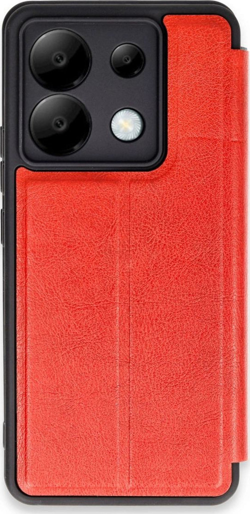 Xiaomi Redmi Note 13 Pro 5g Kılıf Flip Cover - Kırmızı
