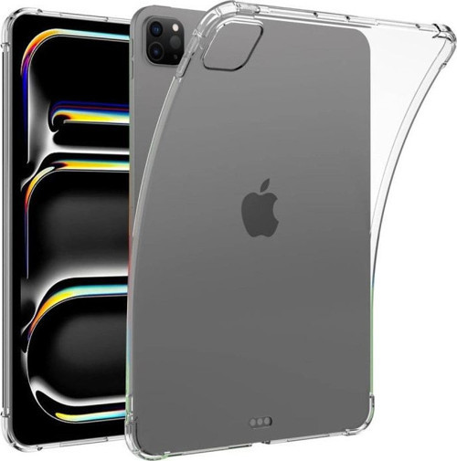 Apple İpad Pro 11 (2024) Kılıf Anti Shock Tablet Silikon - Şeffaf