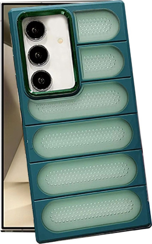 Samsung Galaxy S24 Plus Kılıf Airmax Silikon Kapak - Koyu Yeşil