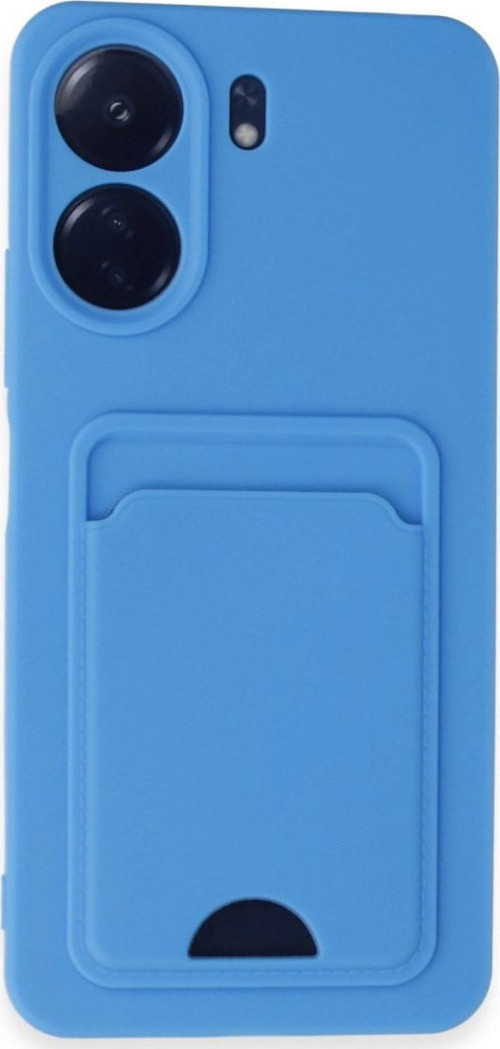 Xiaomi Redmi 13c Kılıf Kelvin Kartvizitli Silikon - Mavi