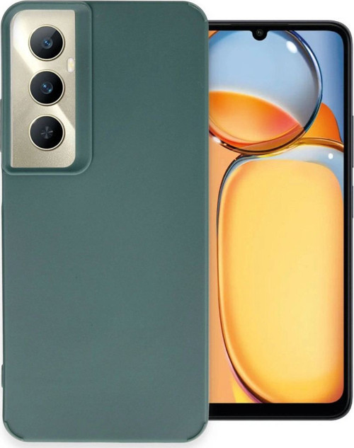 Realme C65 Kılıf Petro Silikon - Koyu Yeşil