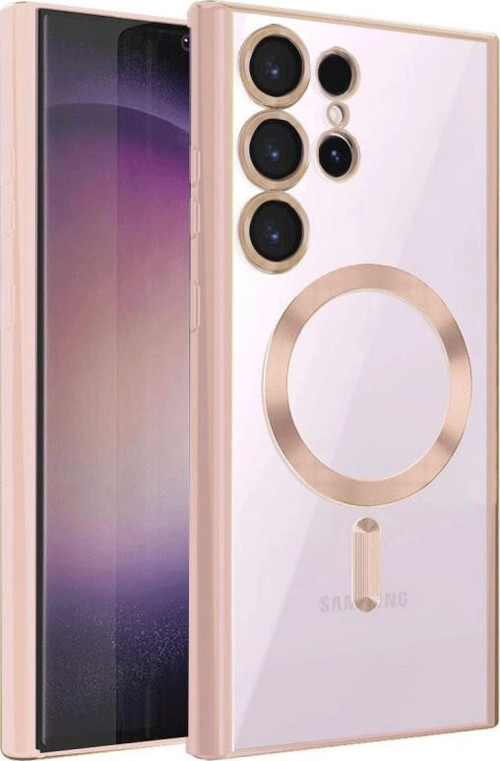 Samsung Galaxy S24 Ultra Kılıf Kross Magneticsafe Kapak - Rose