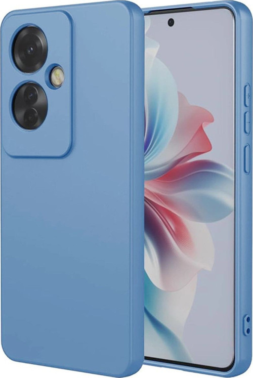Oppo Reno 11f Kılıf First Silikon - Mavi