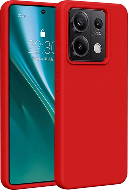 Xiaomi Redmi Note 13 Pro 5g Kılıf First Silikon - Kırmızı