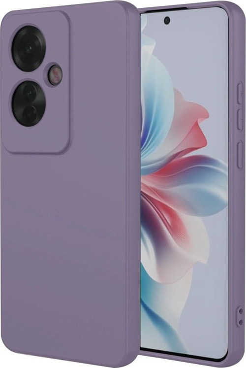 Oppo Reno 11f Kılıf First Silikon - Lila