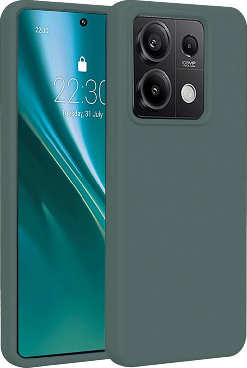 Xiaomi Redmi Note 13 Pro 4g Kılıf First Silikon - Koyu Yeşil