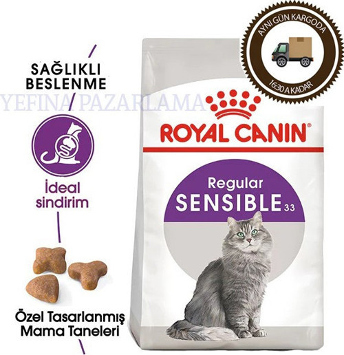 Sensible 33 Seçici ve Hassas Yetişkin Kedi Maması 4kg Regular Adult Cat Food
