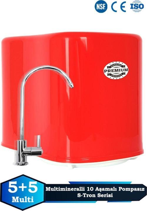 S-Tron 10 Aşamalı 12 Lt Metal Tanklı Süper Sarım Membran Teknolojili Mineralli Su Arıtma Cihazı