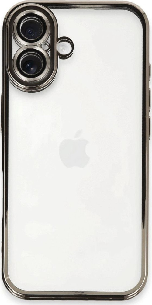 Apple İphone 16 Plus Kılıf Razer Lensli Silikon - Titanyum Gri