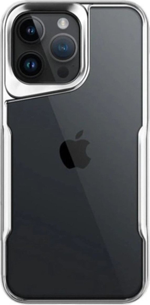 Apple İphone 15 Pro Max Kılıf Boyi Silikon Kapak - Gümüş