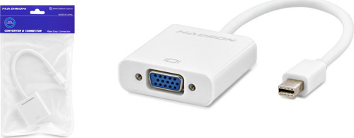 HDX7770 Mini DisplayPort to VGA Görüntü Dönüştürücü 1080p Beyaz