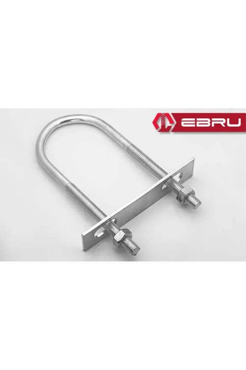 Ebru U Civata, Karşılık Demiri + Somunlu - M10x60 - 2 Set