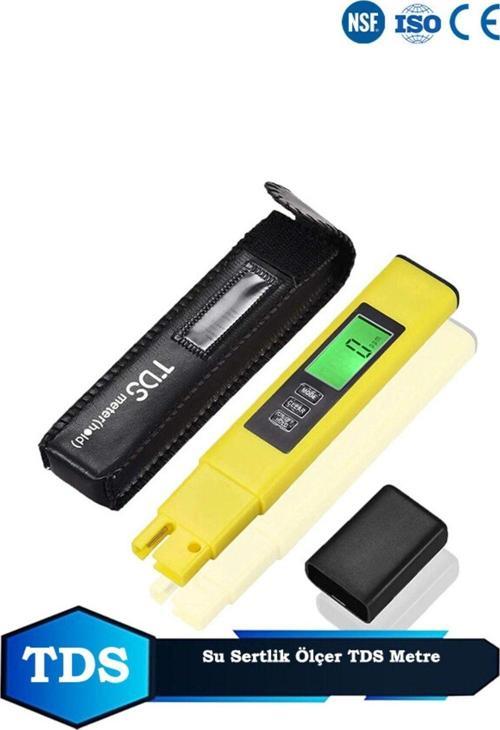 Termometreli Su Kalite Ölçüm Cihazı+pil+kılıf