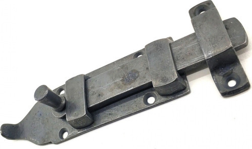 Antika Tarz Dekoratif Pirinç Yassı Kapı Sürgüsü - 35x145 Mm, Oksit