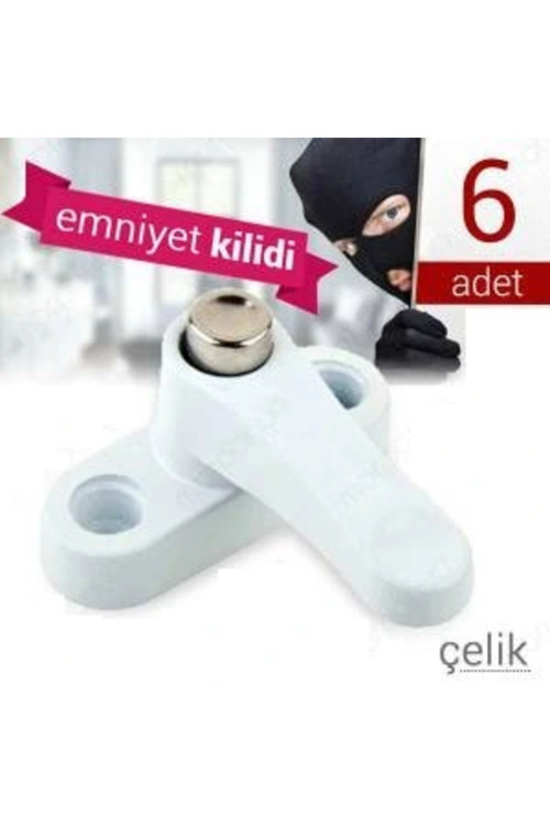 Pvc Kapı Pencere Emniyet Kilidi - Pimapen Kilidi - Çelik - 6 Adet