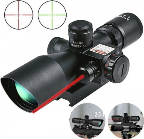 Süper Zoomlu Lazerli Profesyonel Av Dürbünü 2.5-10x40/e