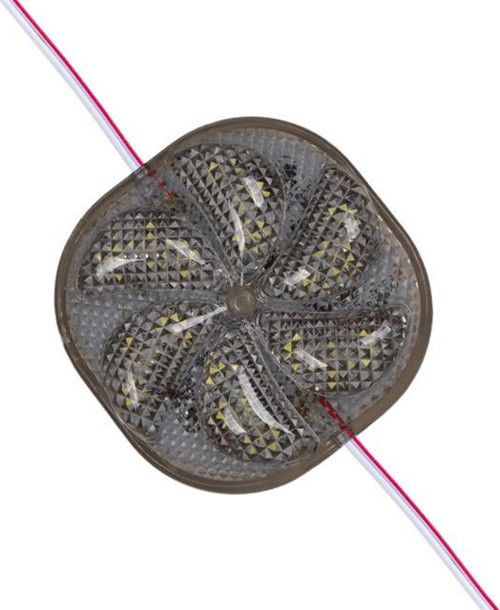 PM-14696 12 Volt 3 Watt Soğuk Beyaz Yanıp Sönen Çakar 6565-2835 Modül Led 65x65x12mm