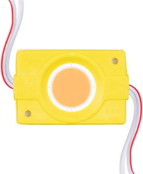 12 Volt 2.4 Watt Sarı COB LED Modül - 40x22 mm