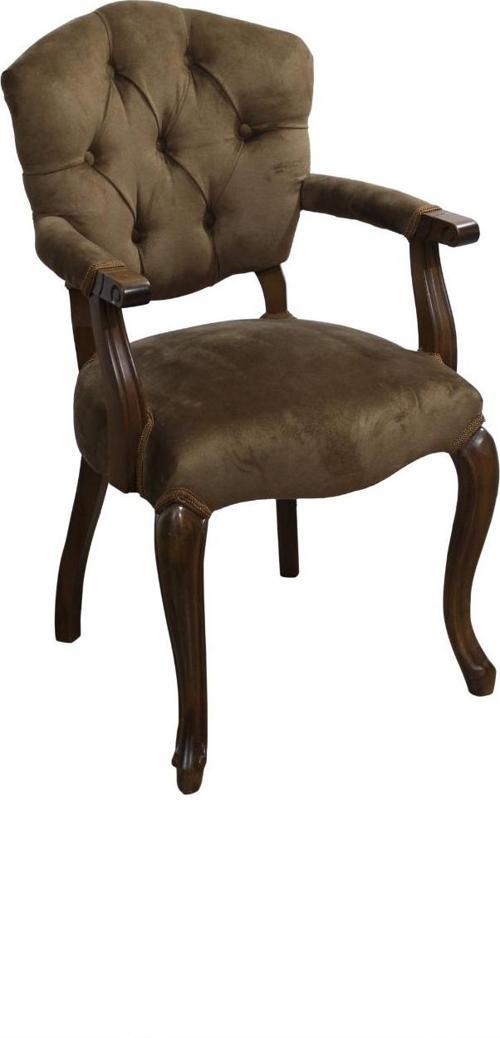 Berjer Aslan Ayak 14595 Model Parlak Ceviz Baby Face Kumaş Kapitone Ort Oturum