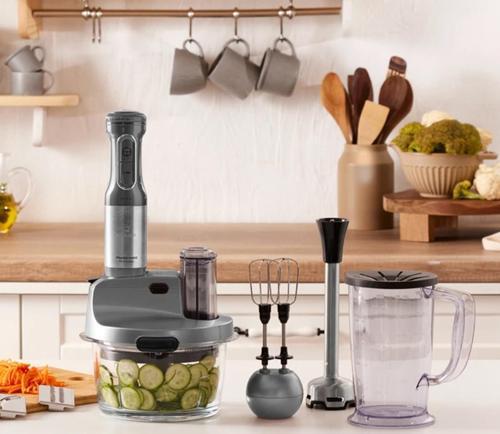 Mastermaid Prosteel Uzun Blender Ayaklı 6 Bıçaklı Cam Mutfak Robotu 2500W Galaxy Grey