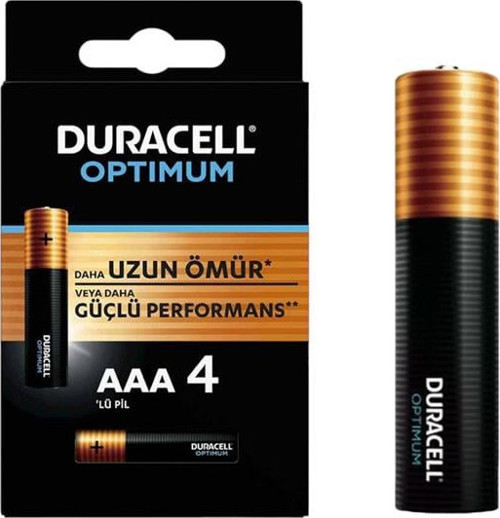 Optimum 1.5 Volt Alkalin AAA 4’lü İnce Kalem Pil MX2400