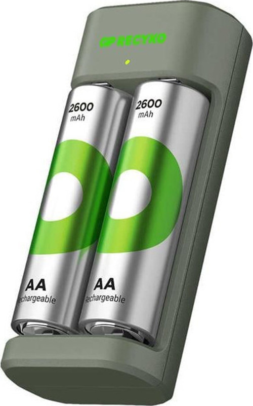 Gp Recyko E221 2*2600 mAh R6 AA Pilli Şarj Cihazı (GP-E221/270AHCER21-2GTLB2)