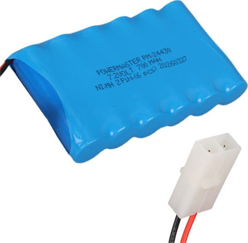 PM-24430 7.2Volt 700mAh Ni-Mh 2 Pin Soketli 6'lı Oyuncak Araba Pili 202105