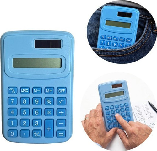 PM-25420 Mavi Mini Hesap Makinesi