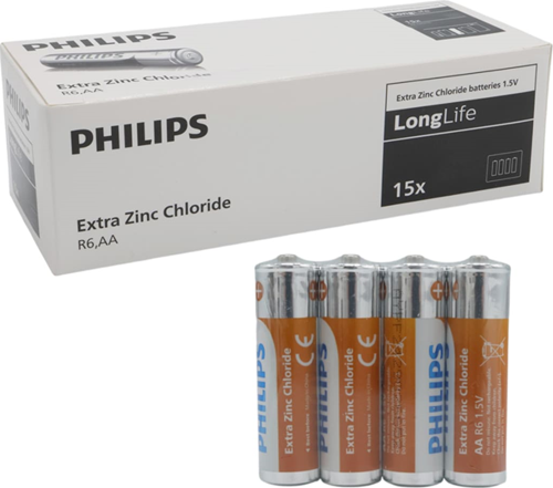 Extra Zinc-Carbon Kalın Saat Kalem Pili AA (60'lı Paket)
