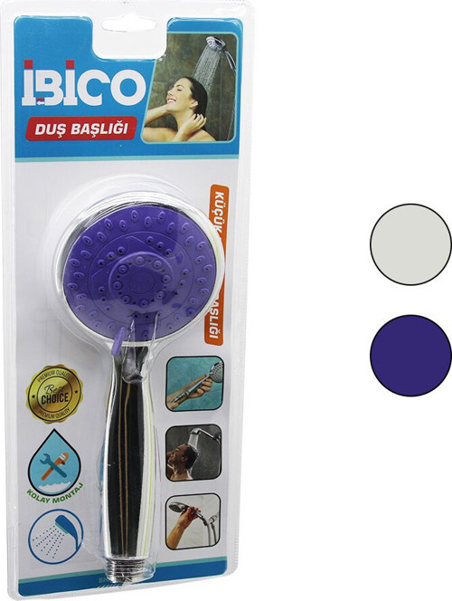 Küçük Duş Başlığı - Kademeli - Bombeli - Krom Gövde - 8 cm Çap