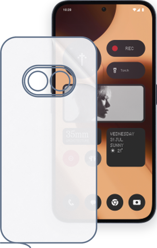 Nothing Phone 2A Plus Uyumlu Arka Yüzey Hidrojel Koruyucu Film