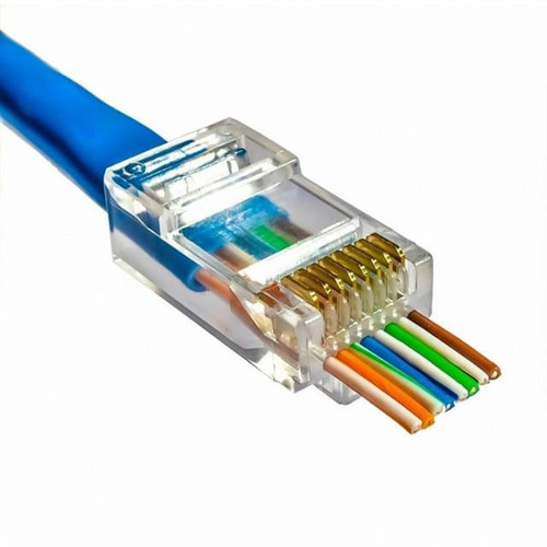 PM-18439 Ez Yeni Nesil RJ45 Cat5/Cat6 8P/8C Açık Uçlu Soket (100'lük Paket)