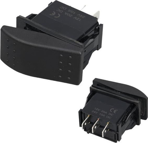 PowerMaster Sembolsüz Işıksız 3 Pinli On-Off 12-24V Marin Switch