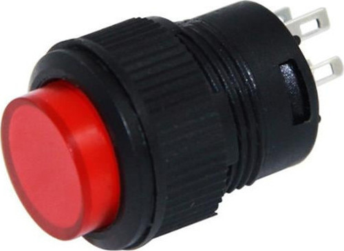 IC-180C Yuvarlak 3P Işıklı 16mm Basmalı Kalıcı Buton