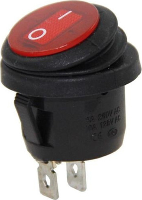 IC-133W Yuvarlak Işıklı Su Geçirmez 2P On-Off Anahtar