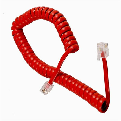 PM-3344 Kırmızı Telefon Spiral Kablosu