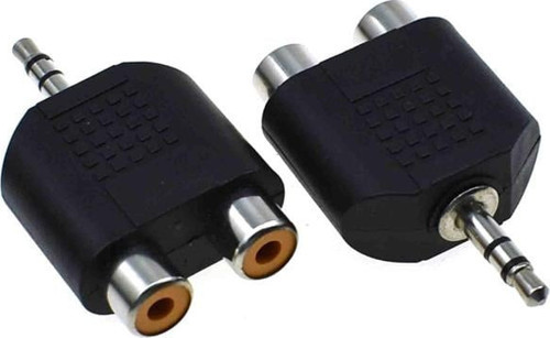2 RCA Dişi-3.5 Mm Stereo Erkek Çevirici Jack