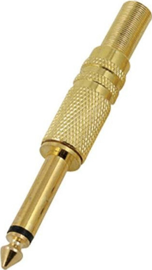 Gitar Jack Mono Sarı Gold Metal Jack Ze-1042