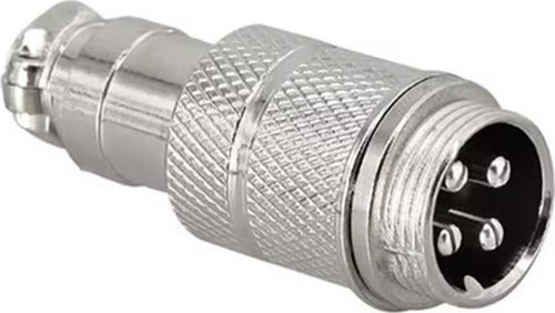 Mayk GX16-4 Pinli Metal Erkek Konnektör (M16 - 16mm)