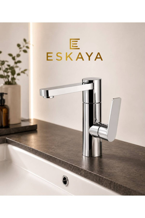 Lüx Premium Silva 360° Döner Borulu Banyo Lavabo Bataryası Çeşmesi Musluğu