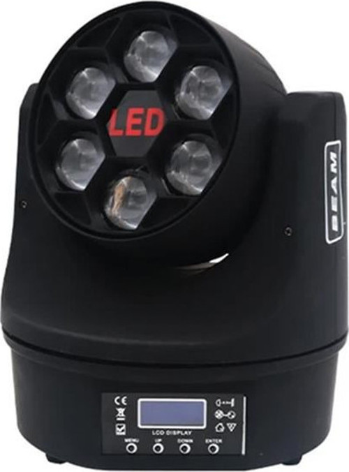AL1006WZ 6x15W RGBW Bee Eye Hareketli Sahne Işığı