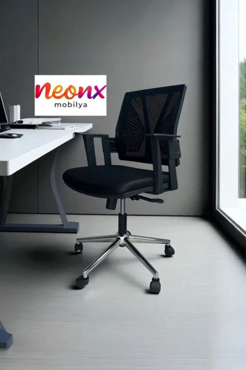 Relax Çalışma Sandalyesi Demir Ayaklı Geriye Yatarlı Ofis Koltuğu