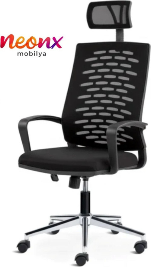Phonix Başlıklı Yönetici Koltuğu Demir Ayaklı Çalışma Sandalyesi Ofis Koltuğu