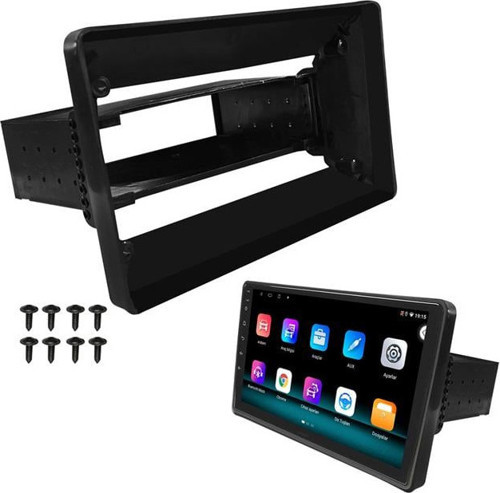 NV-4287 Üniversal 10.1" Android Oto Tablet Çerçevesi 1 Din ABS Plastik Siyah