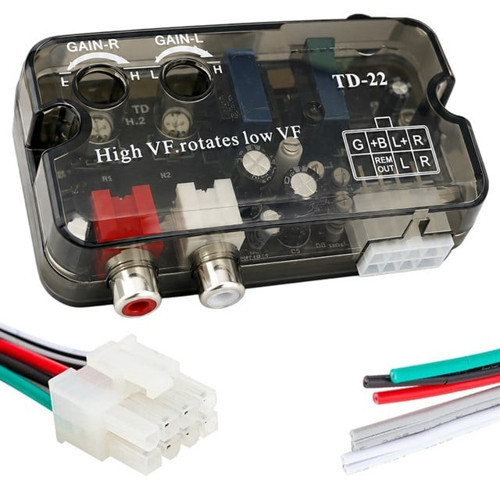 TD-22 Ayarlı Oto Deck Anfi Çevirici Remote Çıkışlı Gecikmeli High-Low Ses Dönüştürücü