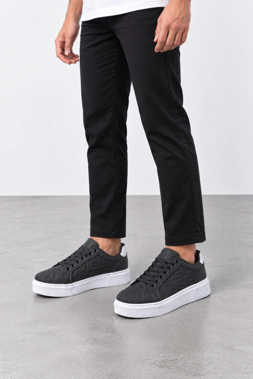 Astrum Erkek Bağcıklı Günlük Sneaker Spor Ayakkabı - Füme