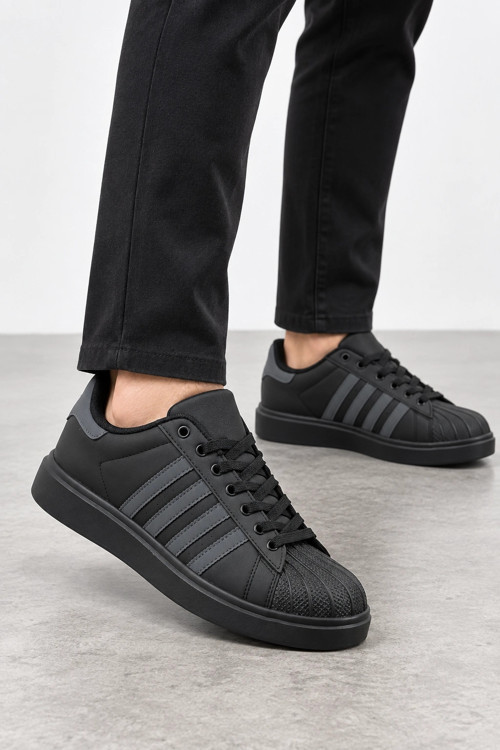 Captiva Erkek Bağcıklı Günlük Sneaker Spor Ayakkabı Siyah-Füme