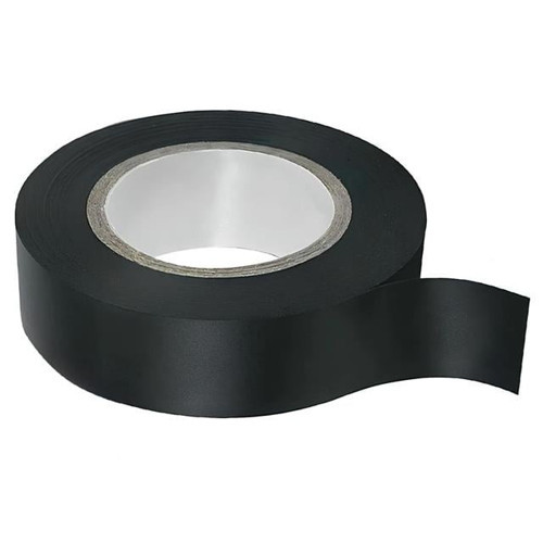 NO2133 19mm 25Yrd Vinil Alev Yürütmeyen İzole Bant 23 Metre Siyah Tekli