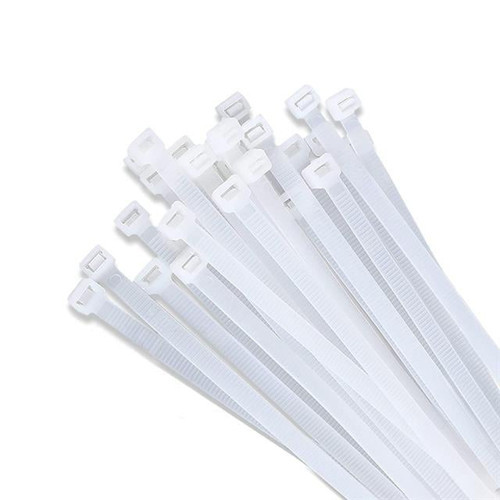 2.5x200mm (20 cm) Beyaz Kablo Bağı 100'lü Paket