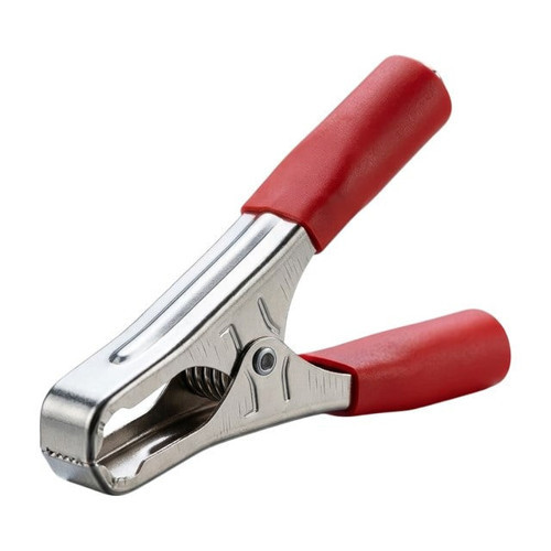 PM09-1044 Büyük 100mm Krokodil Akü Maşası Kırmızı